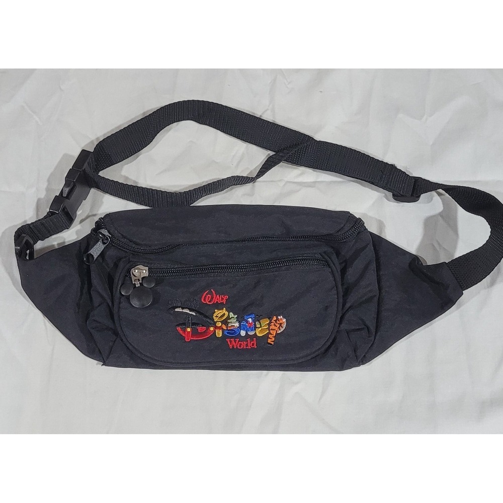 Vintage Walt Disney World Character Spell Out Fanny Pack Bag